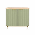 Credenza in Legno con Ante Verde Salvia