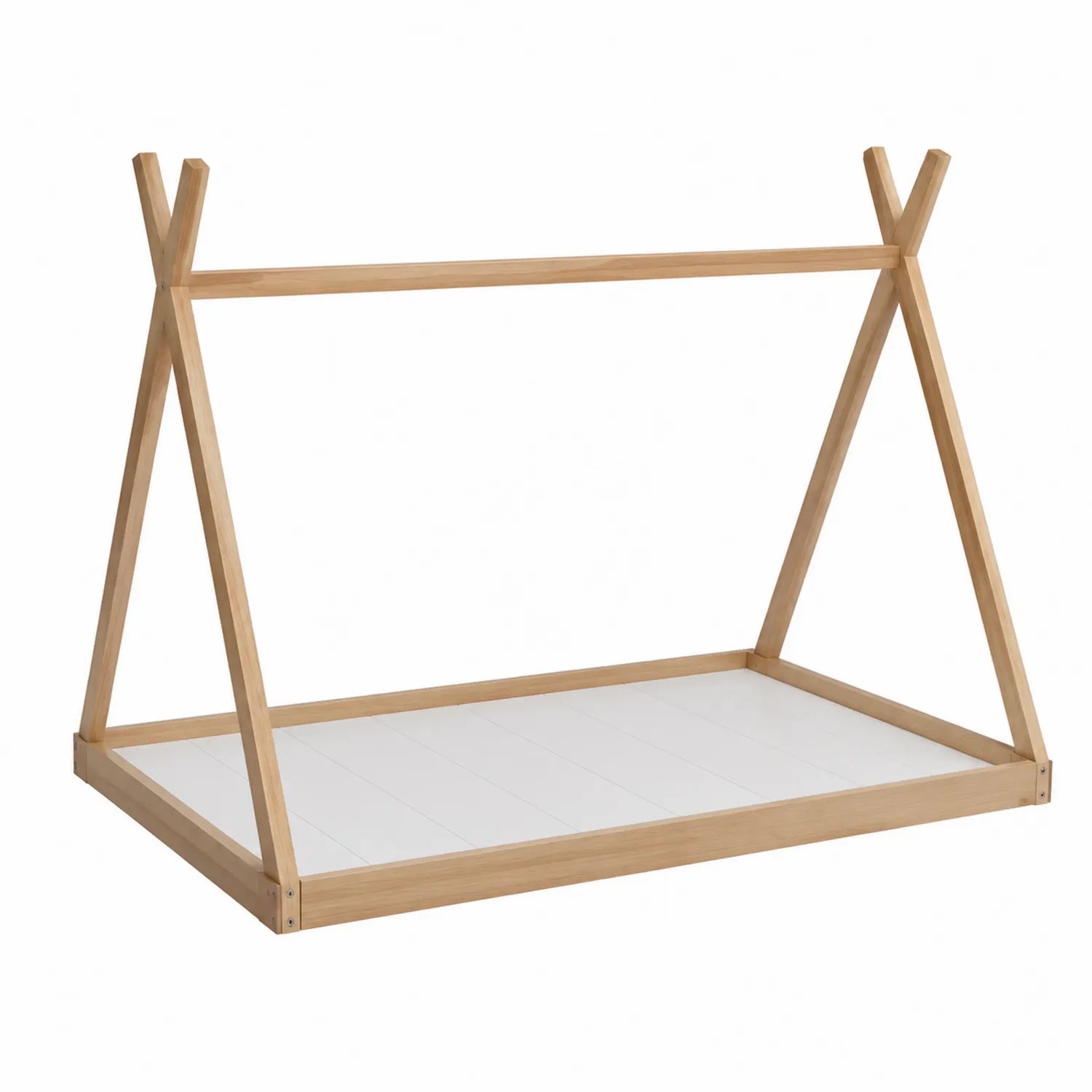Letto per Bambini in Legno di Pino 80x160 cm